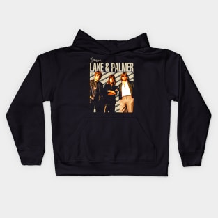 ELP Beyond the Vinyl Emerson Palmer Band-Inspired Threads, Prog Rock Echoes in Every Stitch Kids Hoodie